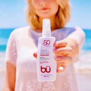 NEW- BU SPF 50 Sunscreen spray with natural essence of Sage